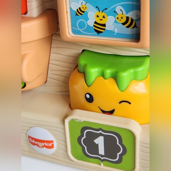 Fisher Price Laugh&Learn Peek&Play Busy Garden, Eng/Fr Songs&Numbers, Infant Toy - Picture 10 of 10
